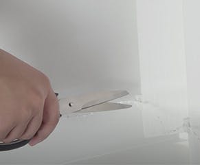 16. Once all vanes are linked, simply shorten the length of the chain as required.