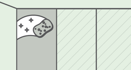 2. If your current wallpaper had a backing (they’re common with vinyl or peelable papers) simply soak it off.