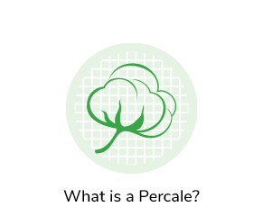 Percale bed linen is a reference to the type of weave, using an alternative one under one over weaving method, creating a noticeably tight, closely woven and smooth matt appearance in the end fabric. Perfect for Summer nights as it highly breathable, cool and crisp to the touch.