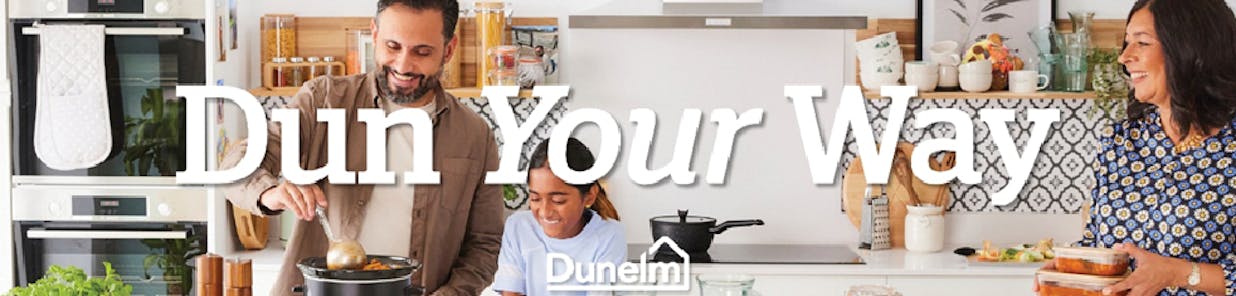 We're back on the telly! Have you spotted our Dunelm ad back on your TV screens? Click here to get to know the star products that feature throughout the ad. Don't forget you can watch the full TV ad on Home Comforts.