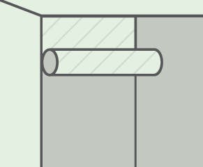 4. Once you’re happy that the wall is paper-free, clean and dry, you can start wallpapering.