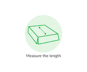 Measure the length from the head to the foot of the mattress.