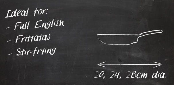 With high heat tolerance, a frying pan or skillet is ideal for cooking quickly, with a touch of oil or butter to speed the process further. The wide base spreads heat evenly over the surface area, accommodating multiple ingredients for one-pan cooking.