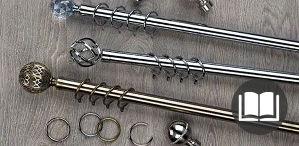 Curtain Poles Tracks Fixtures Dunelm - How To Fit Dunelm Bay Window Curtain Pole