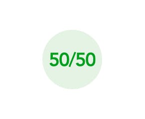 Made from a blend of durable polyester and soft cotton for a balance of comfort and easy cleaning and drying.