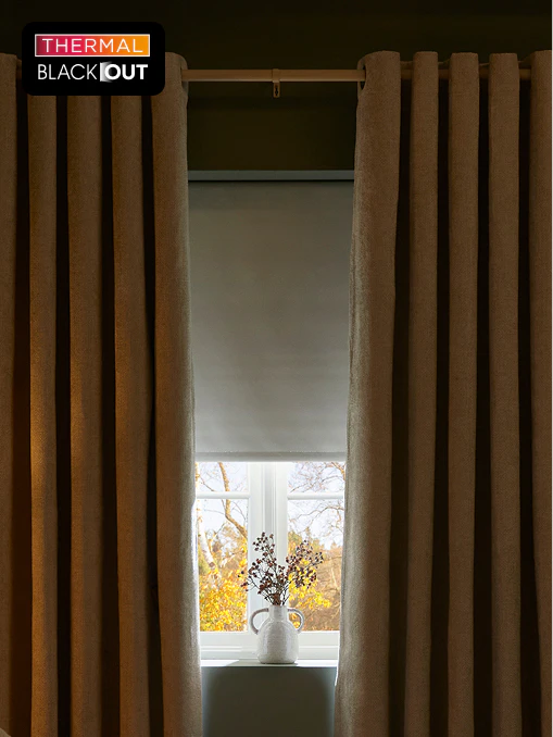 Thermal blackout blinds