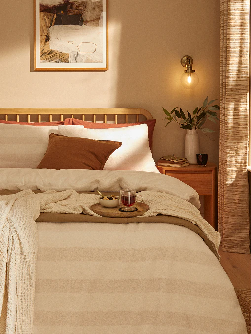 Brushed cotton bedding