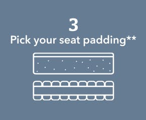 Choose from supportive foam or sink-into-softness fibre fillings.
