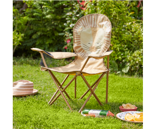 Lion camping chair