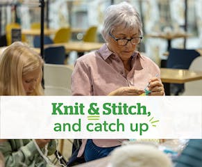 If you want to skip the planning but are still interested in fun get-togethers, over 30 stores have a Knit & Stitch group to bring the crafty-minded together. Between personal projects, these groups often make gifts for local causes, including care homes, premature babies, and presents as part of Delivering Joy at Christmas.