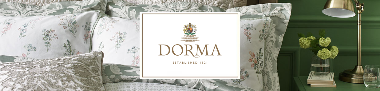 Established in 1921 with a vision to elevate the quality and prestige of bedroom textiles, our Dorma brand proudly showcases a long and rich heritage of British design. 
For over a century, Dorma’s expertly crafted products have brought joy, comfort and luxury to thousands of homes. Our dedication to impeccable standards has been acknowledged by the granting of a Royal Warrant – a mark of recognition for the ongoing supply of goods to the Royal household – since 1961.