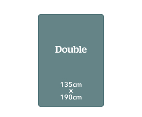 135cm x 190cm (4'5" x 6'2")