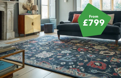 Flatweave floral design