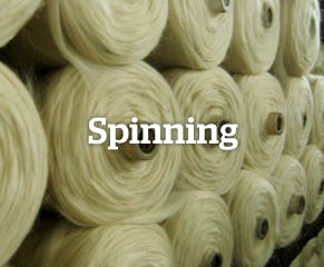 The carded wool is spun into yarn either by hand or using a spinning wheel. The thickness and twist of the yarn can be adjusted to ensure the desired texture.