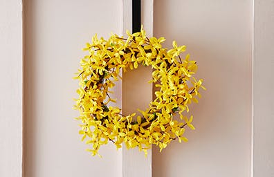 Forsythia & Apple Blossom Wreaths