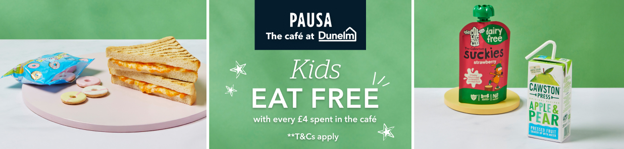 Get a free mini meal with every £4 spent in our Pausa café, all day, every day**