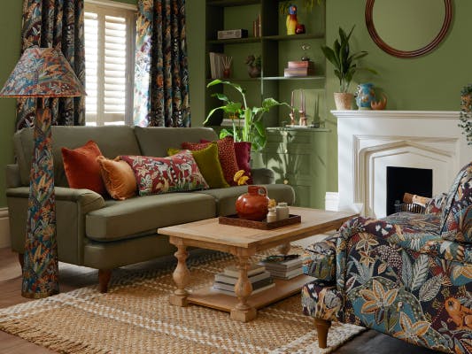 Zoe Plain Velvet Armchair Dunelm