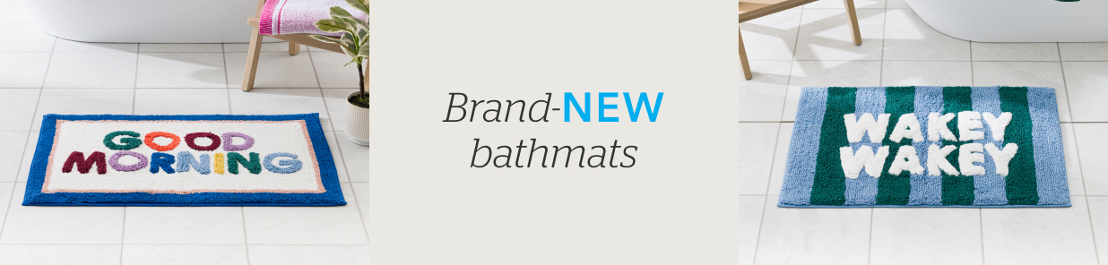 Brighten up your space with soft bathmats you can sink your toes into