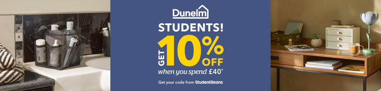 *Student Beans or Unidays account and discount code required. Offer ends 13th October 2025.
Excludes: Made to Measure products, gift cards and any sale items