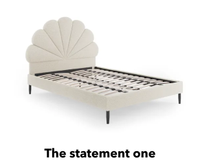 Bouclé Petal Bed Frame 