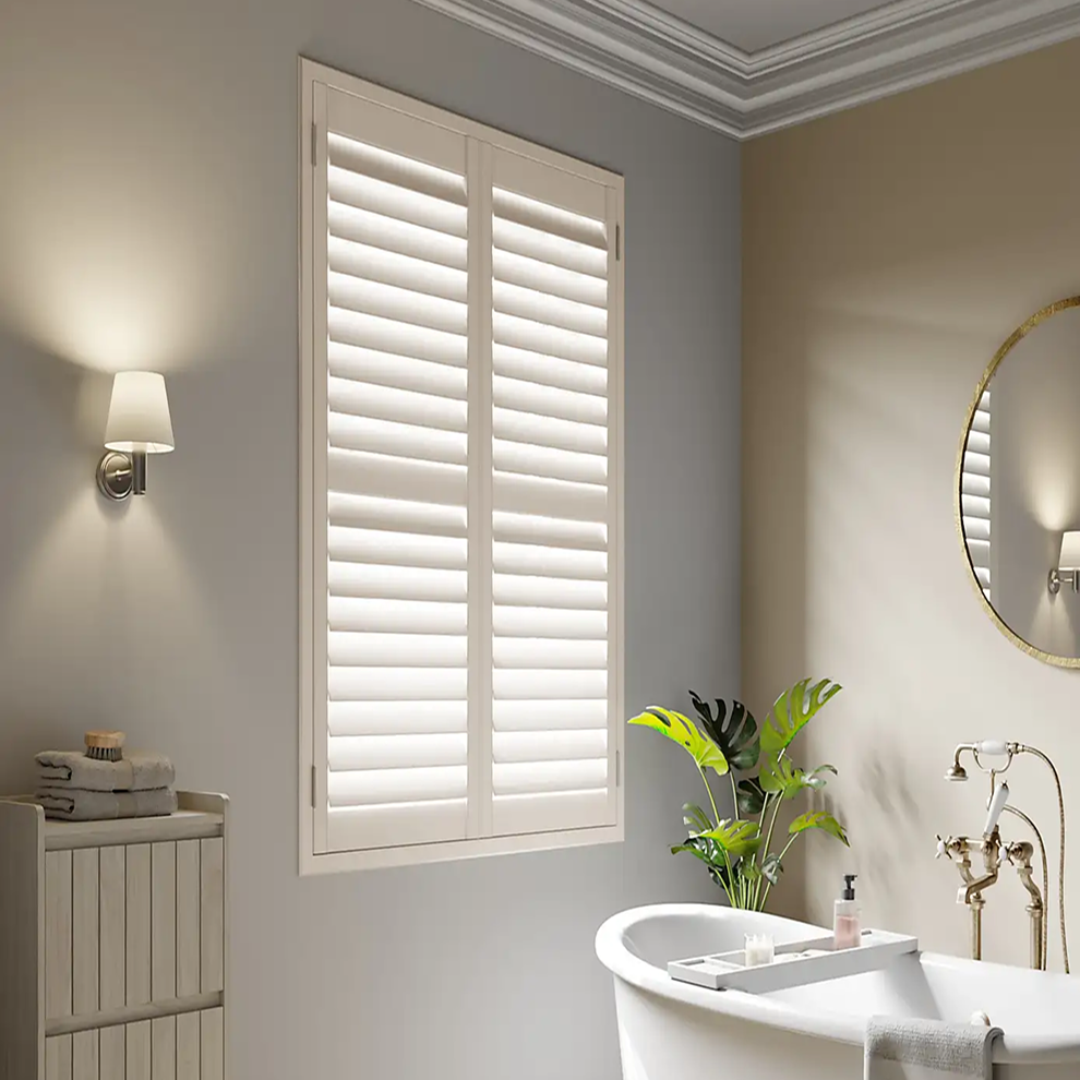 Shutters in a bathroom