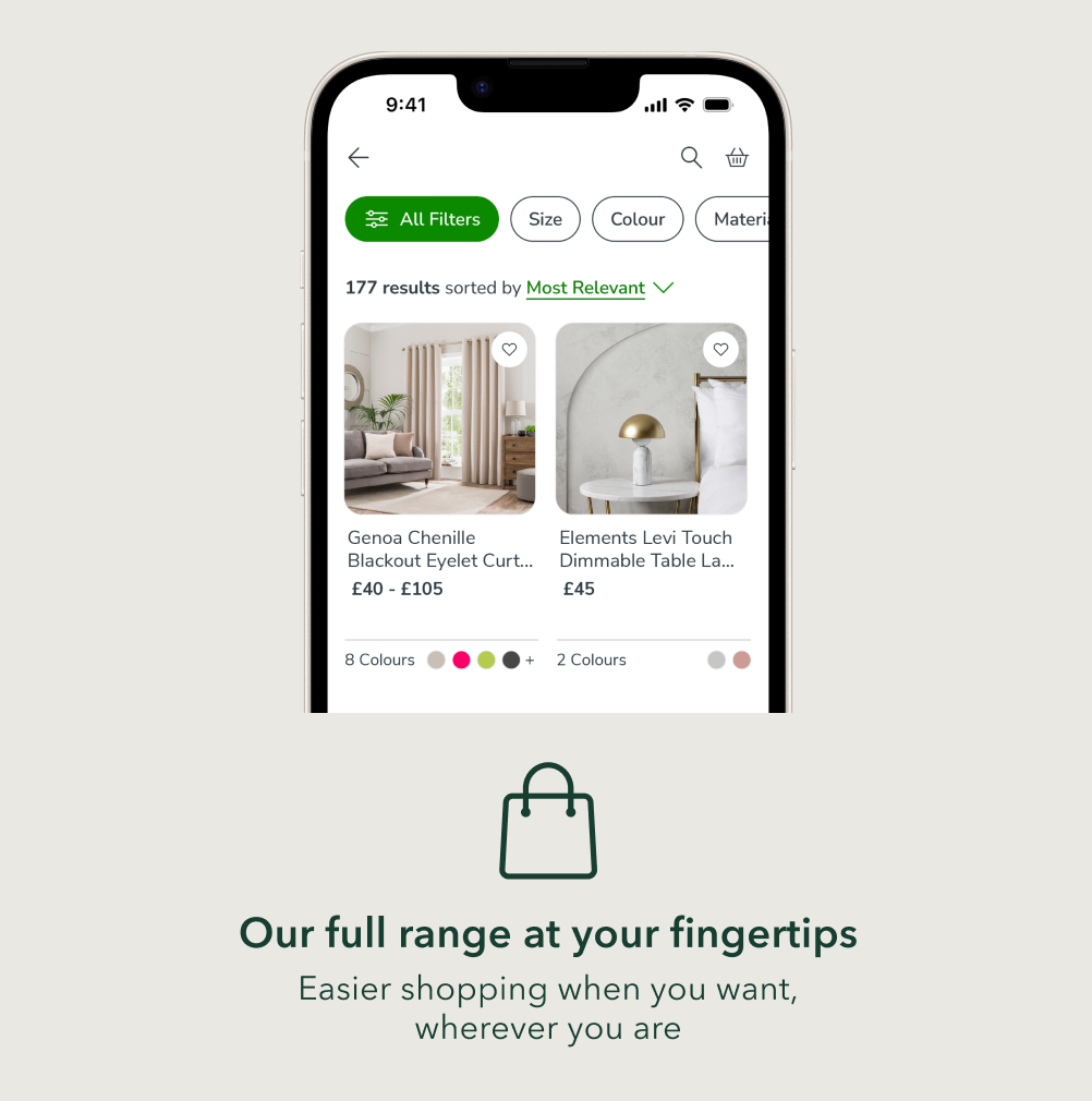 Our full range at your fingertips