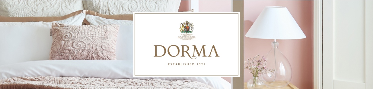 Established in 1921 with a vision to elevate the quality and prestige of bedroom textiles, our Dorma brand proudly showcases a long and rich heritage of British design.
For over a century, Dorma’s expertly crafted products have brought joy, comfort and luxury to thousands of homes. Our dedication to impeccable standards has been acknowledged by the granting of a Royal Warrant – a mark of recognition for the ongoing supply of goods to the Royal household – since 1961.