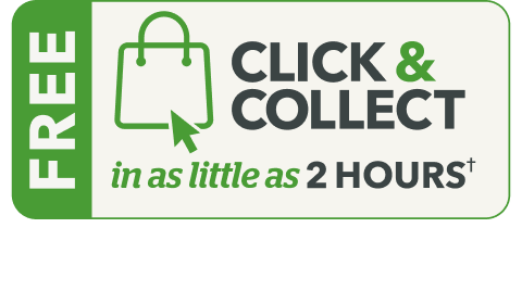 Free click & collect in as little as 2 hours