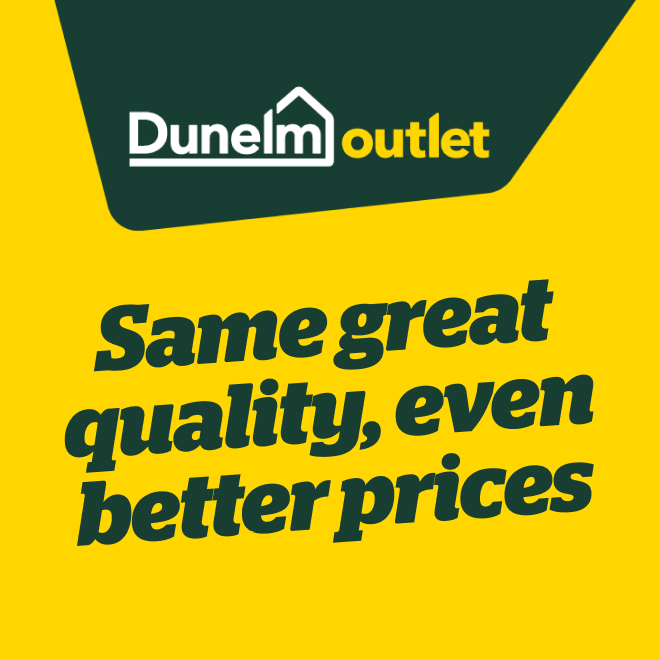 Dunelm outlet. Same great quality even better prices