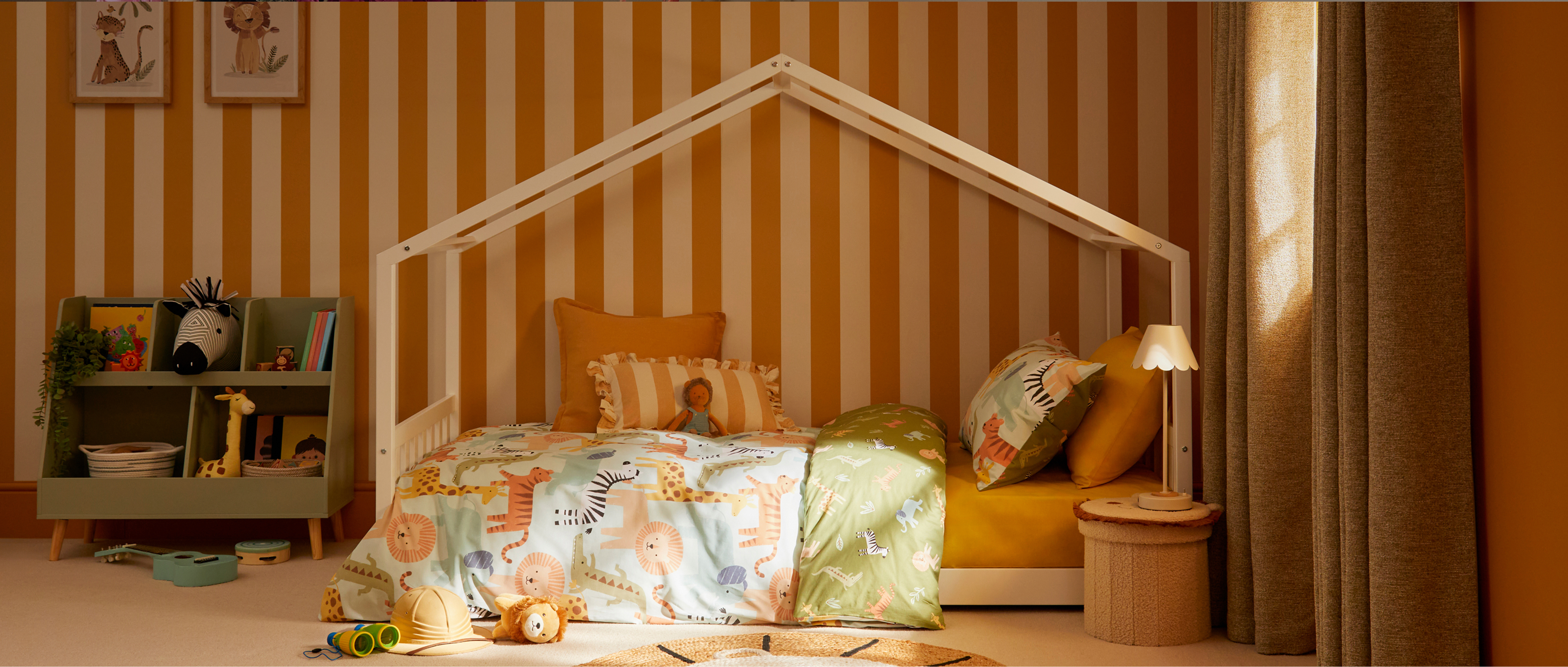 Lion storage ottoman £12