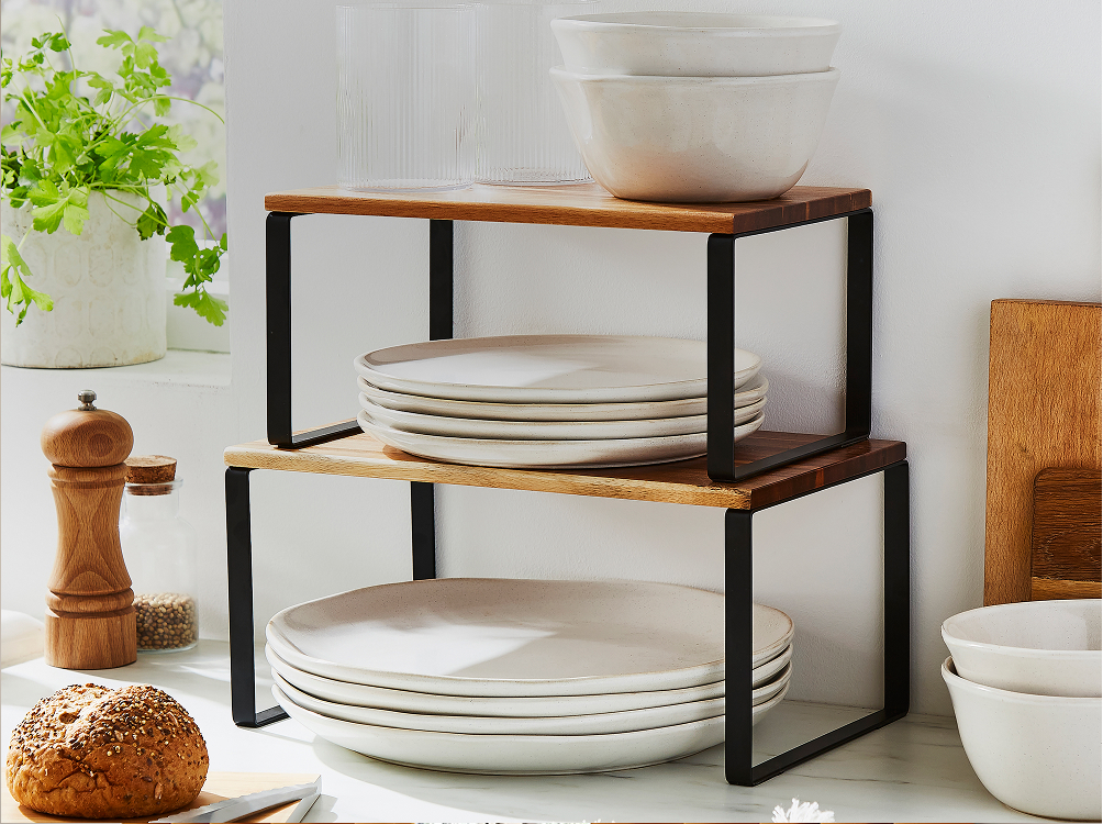 Acacia 2 piece storage rack £15