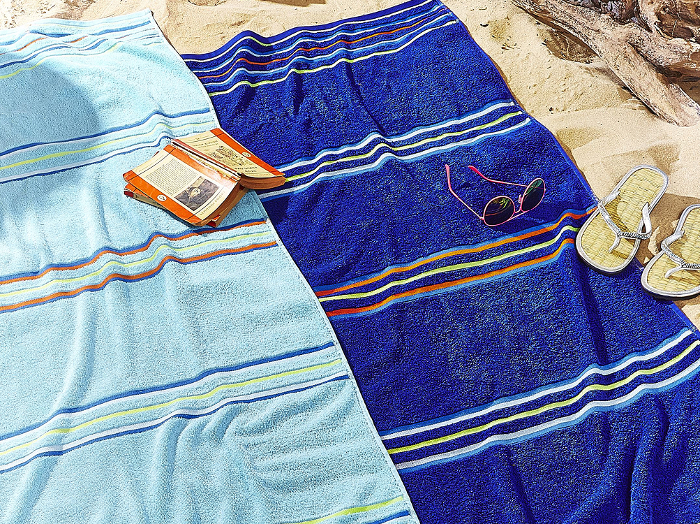 Set of 2 Catherine Lansfield Rainbow Cotton Beach Towel