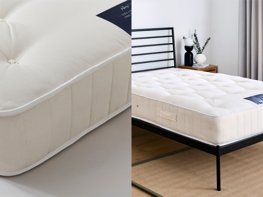 bedroom image showing a bedframe and mattress