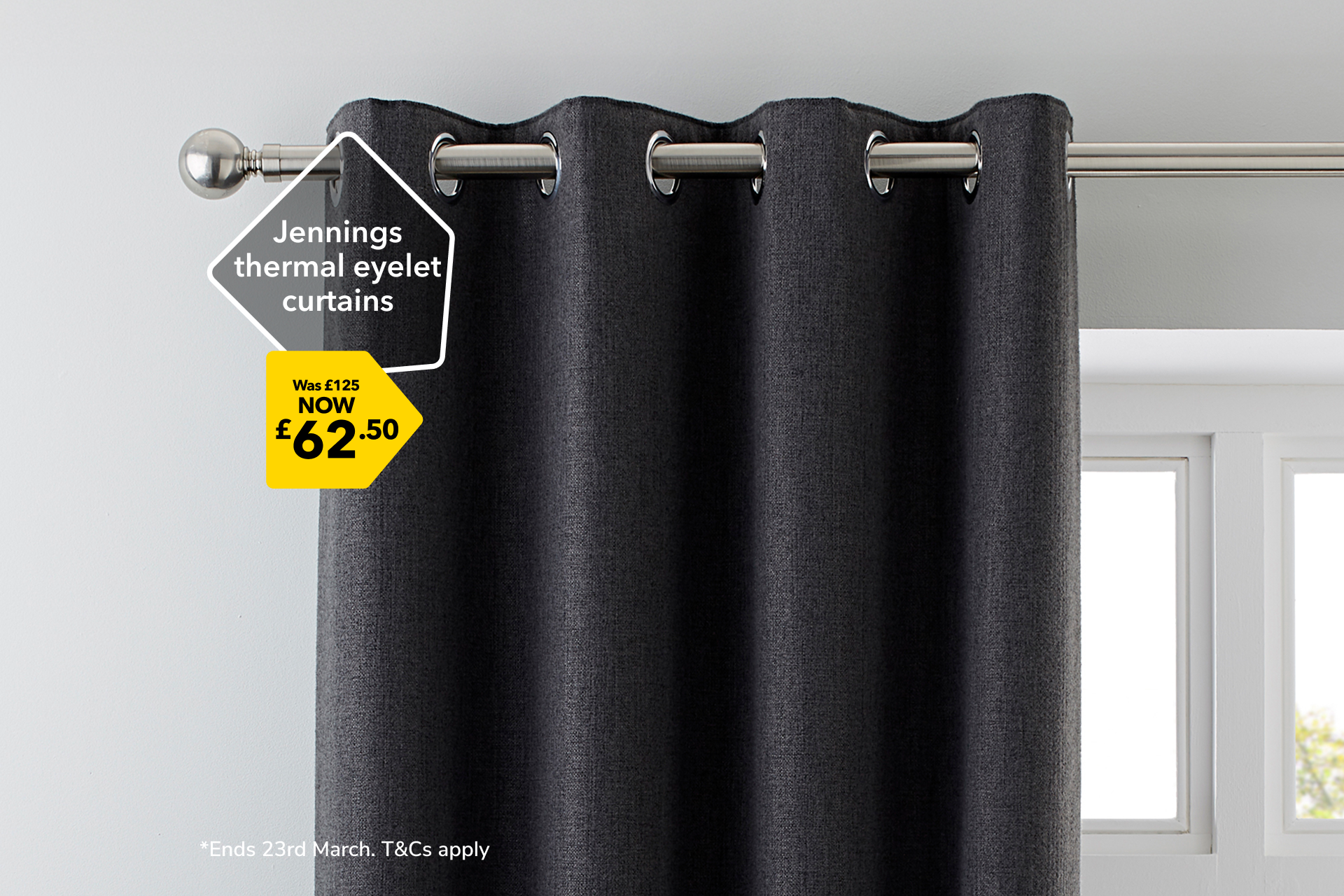 Savings on selected curtains