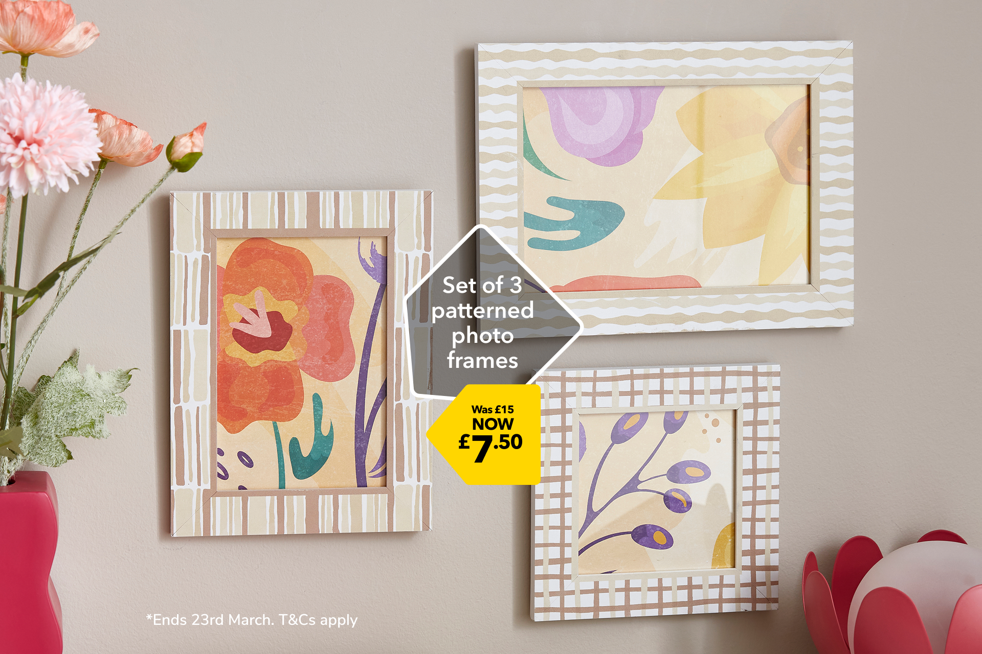Savings on selected home decor