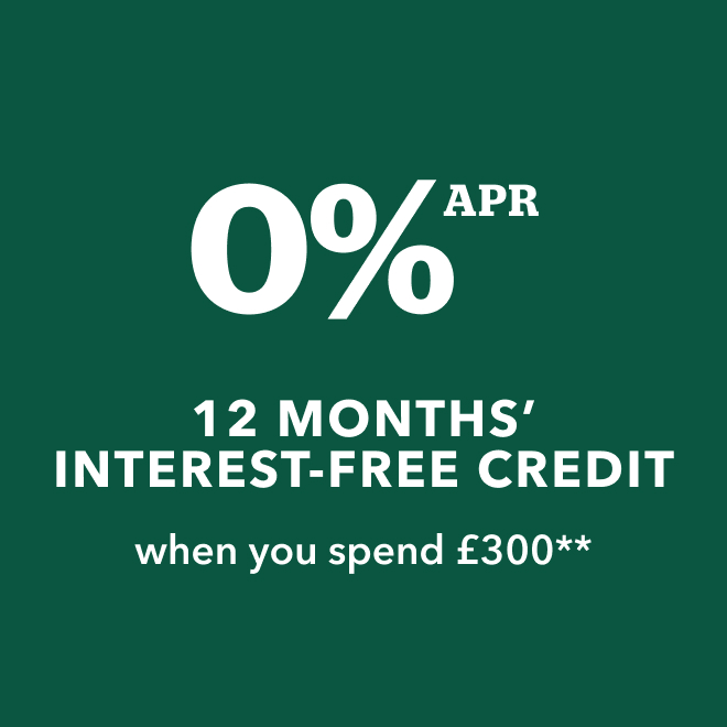 12 Months Free credit when you spend £300