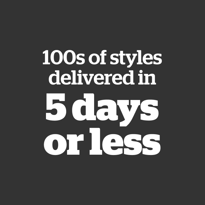 Delivery in 5 days or less