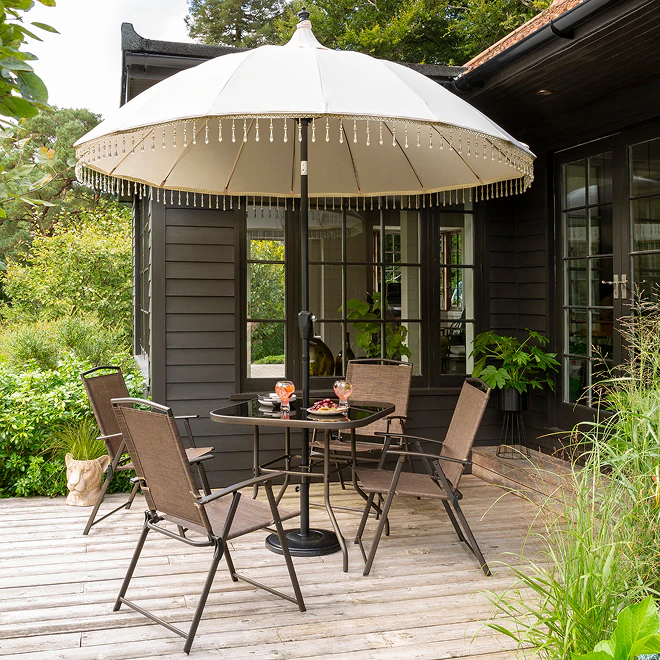 Recycled polyester canopy parasol £100