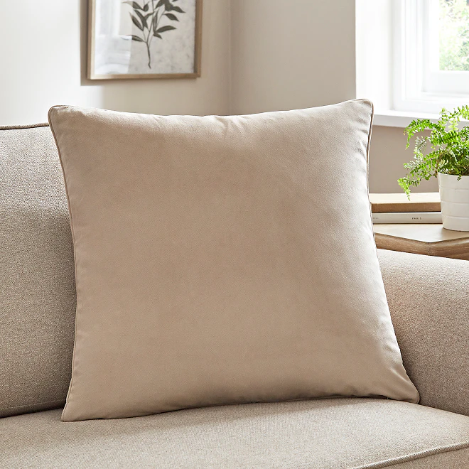 Recycled velour cushion cover £10