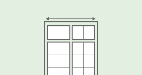 1. Measure the width of the window using a metal measuring tape.