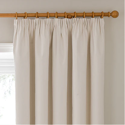 Pencil pleat curtains
