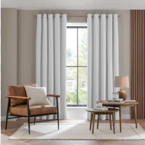 White curtains
