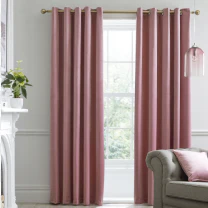 Pink curtains