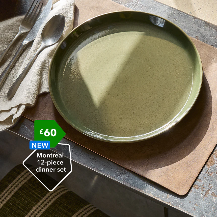 Montreal
12-piece
dinner set £60