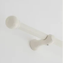 White curtain pole