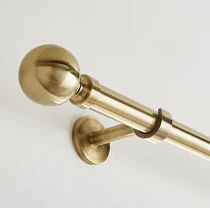 Gold curtain pole