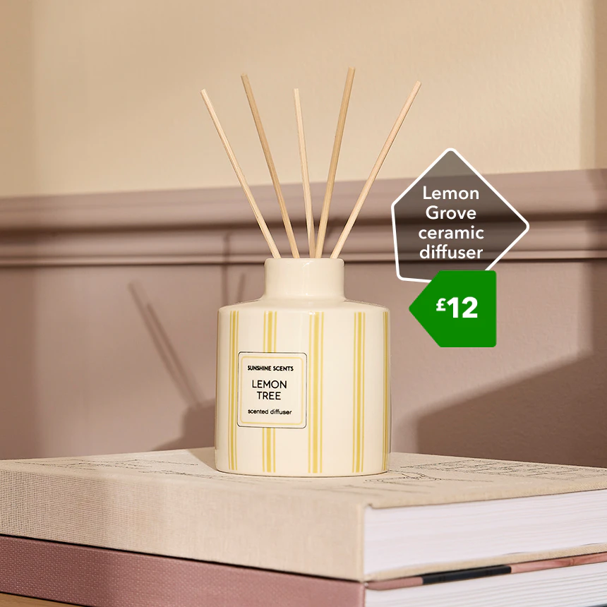 Lemon
Grove
ceramic
diffuser £12