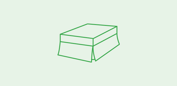 A fitted valance sheet goes on top of the mattress and hangs over the mattress and the base.