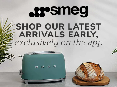 Shop our latest SMEG arrivals early, exclusively on the app