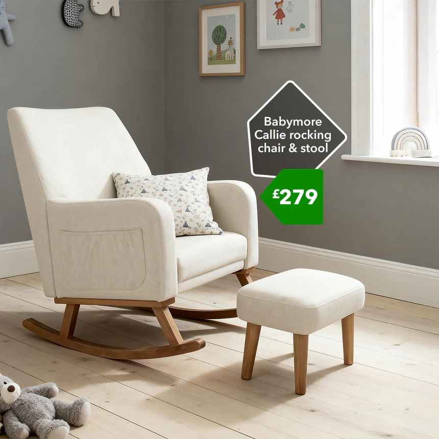 Babymore Callie rocking chair & stool £279